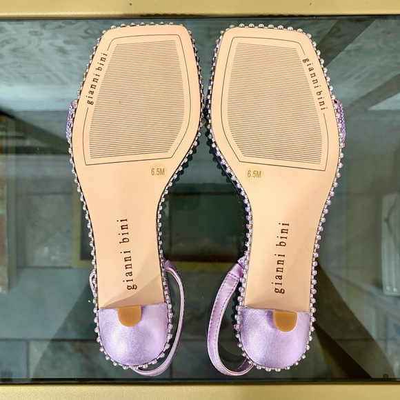 Gianni Bini Elena Bling Studded Detail Low Slingbacks, SZ 6.5 NWOB - Picture 6 of 7